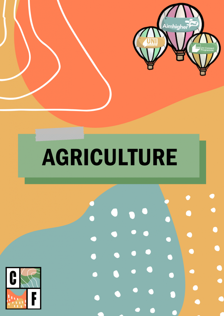 This is the 'Careers in Agriculture' cover page of the pdf. Click below to download.