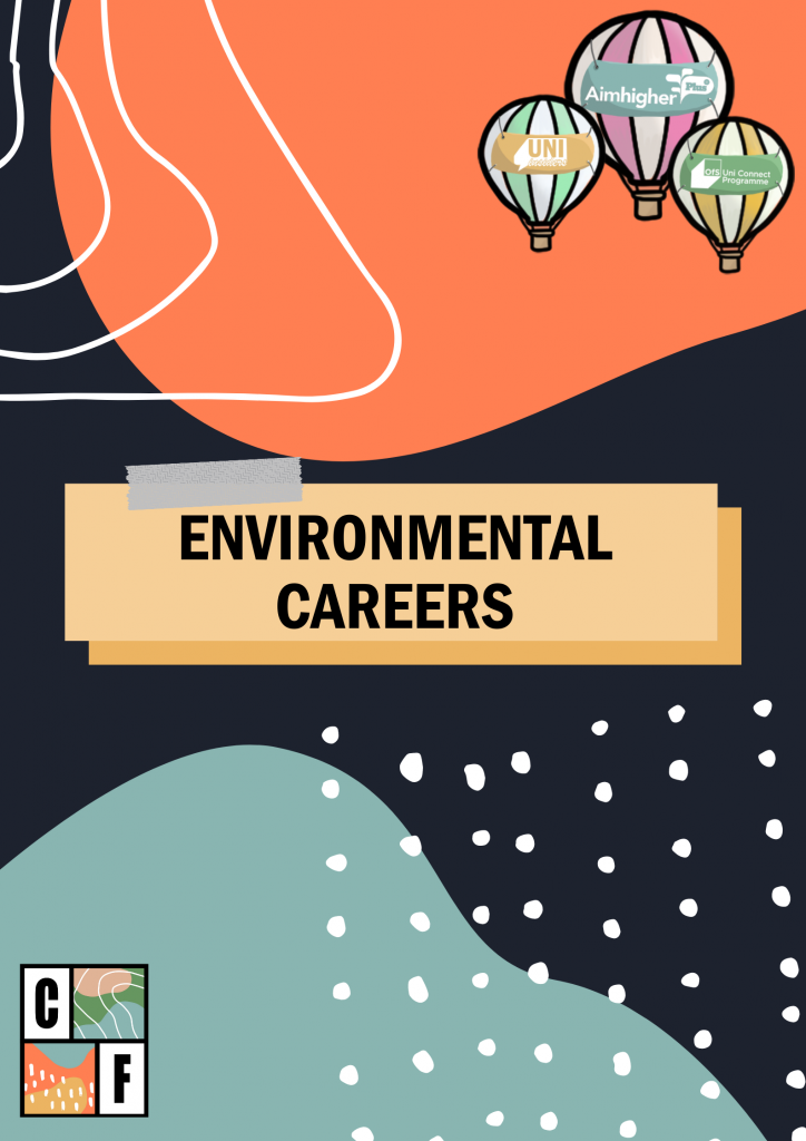 This is the 'Environmental careers' cover page of the pdf. Click below to download.
