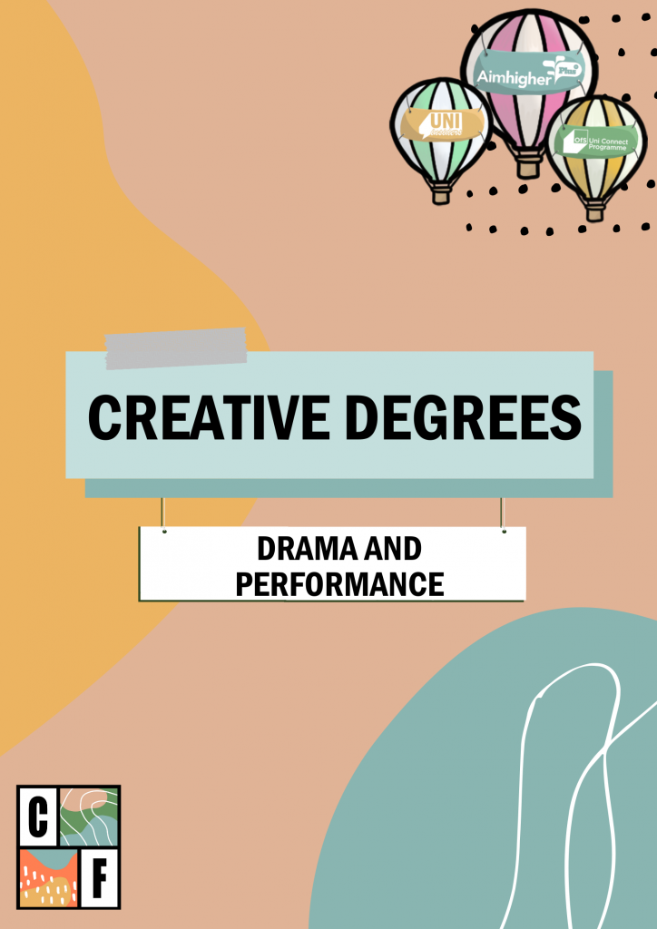 This is an image of the cover page for the Drama and Performance degree document. There is a downloadable version below. 