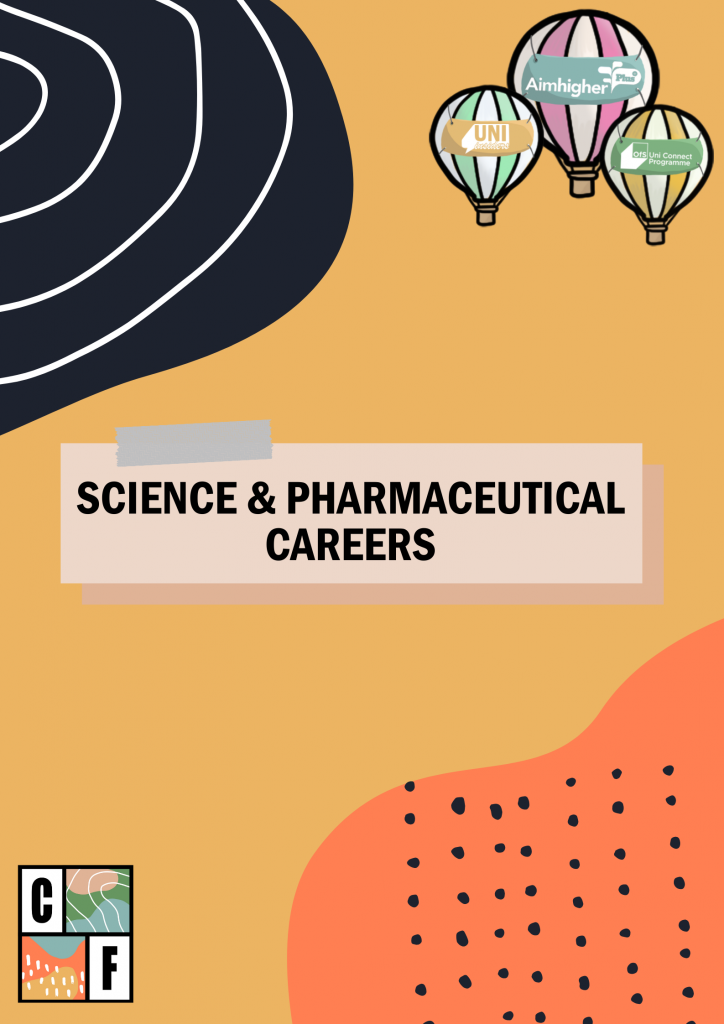 This is the cover page for science and pharmaceuticals careers. Click the link below to download the pdf.