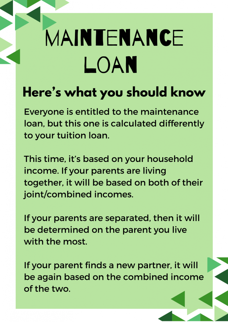 This is an image of the cover page for 'Maintenance Loan guidance' PDF. There is a downloadable version below.