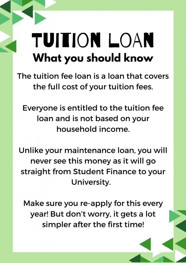 This is an image of the cover page for 'Tuition Fee Loan guidance' PDF. There is a downloadable version below.